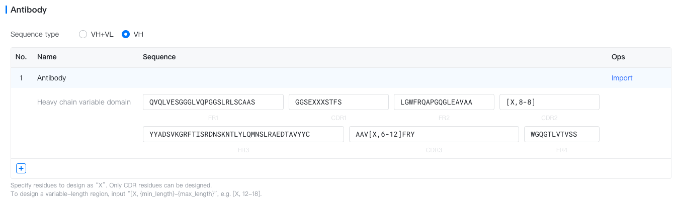 De Novo Antibody Design Input Antibody